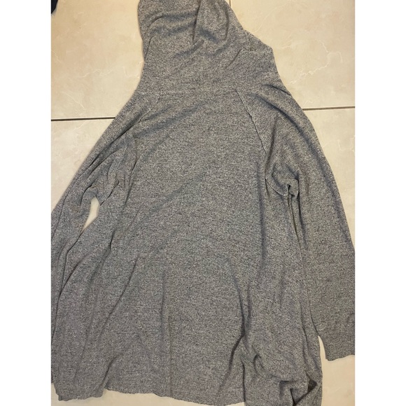 Grey Oversized Hooded Top - Picture 10 of 11